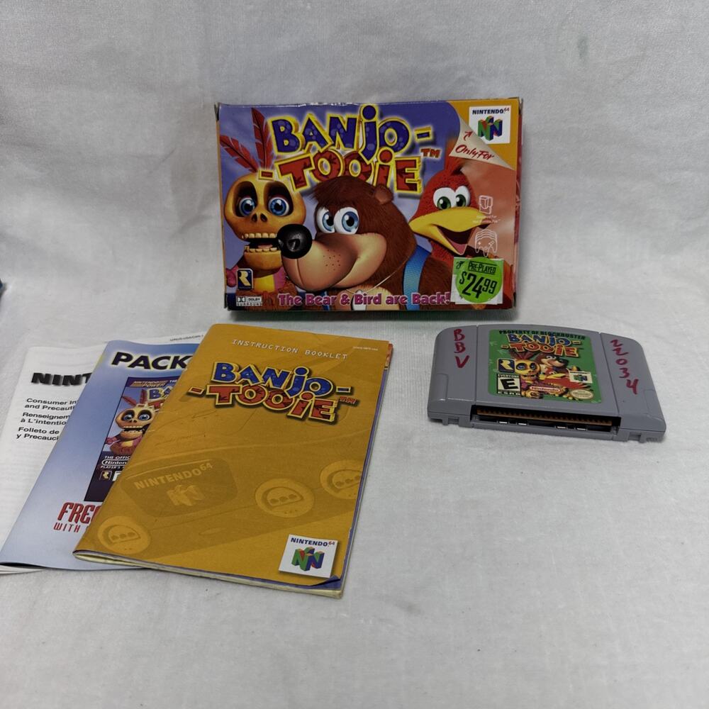 Banjo Tooie - Nintendo 64 (N64) Authentic CIB - Blockbuster Preowned Game
